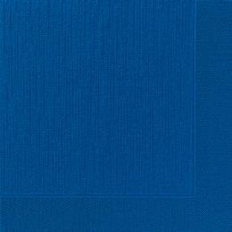 Duni Dinner-Servietten 4lagig Tissue geprägt Uni dunkelblau, 40 x 40 cm, 50 Stück
