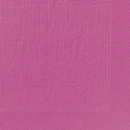 Duni Dinner-Servietten 4lagig Tissue geprägt Uni fuchsia, 40 x 40 cm, 50 Stück