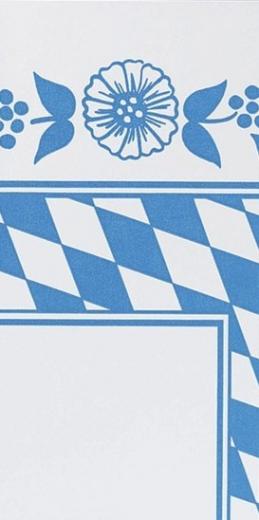 Duni Mitteldecken aus Dunicel Motiv Bayer. Raute, 84 x 84 cm, 20 Stück