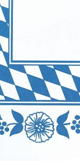 Duni Mitteldecken aus Dunicel Motiv Bayernraute