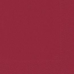 Duni Servietten 3lagig Tissue Uni bordeaux, 33 x 33 cm, 20 Stück