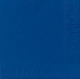 Duni Servietten 3lagig Tissue Uni dunkelblau, 33 x 33 cm, 250 Stück