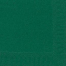 Duni Servietten 3lagig Tissue Uni dunkelgrün, 33 x 33 cm, 20 Stück