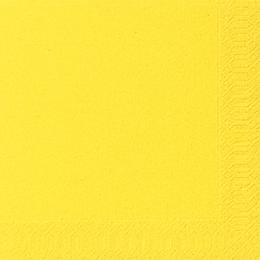 Duni Servietten 3lagig Tissue Uni gelb, 33 x 33 cm, 20 Stück