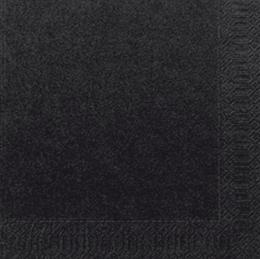 Duni Servietten 3lagig Tissue Uni schwarz, 33 x 33 cm, 250 Stück