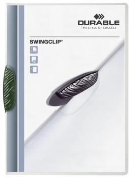 DURABLE Klemmhefter SWINGCLIP, DIN A4, Clip gr&uuml;n