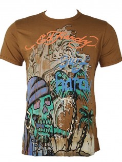 Ed Hardy Herren Multiprint Special Shirt Davy Jones (S)
