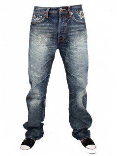 Ed Hardy Herren Vintage Strass Jeans (33)
