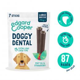 Edgard und Cooper Doggy Dental Erdbeere/Minze L 4x240g