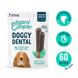 Edgard und Cooper Doggy Dental Erdbeere/Minze M 4x160g