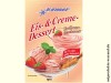 Eis Cremedessert Erdbeer Komet