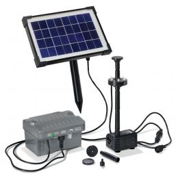 esotec Solar-Teichpumpensystem Palermo, mit Akku und LED-Beleuchtung