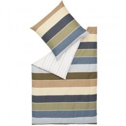 ESPRIT Home Amelie Bettwäsche-Set aus Satin - blue - 200x200 / 2x80x80 cm