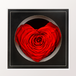 Ewige Rose in Herzform