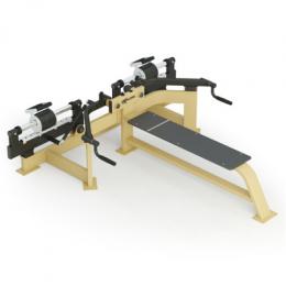 Explode Outdoor-Fitnessger&auml;t Butterfly Maschine liegend