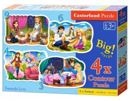 Fairytale Love - Puzzle - 3+4+6+9 Teile