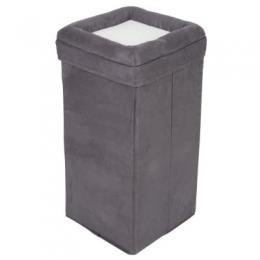 Faltbarer Katzenturm Soft’n Scratchy - dunkelgrau / wei&szlig;