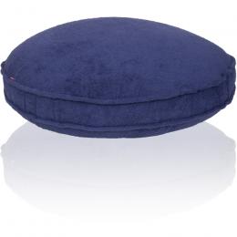 farbenfreunde FRESH Frottee Stegkissen rund - mit Füllung - mitternacht - Ø 65 cm - Höhe 10 cm