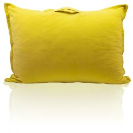 farbenfreunde Nicky Interieur Take Away Kissen mit Füllung - curry - 100x70x20 cm