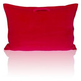 farbenfreunde Nicky Interieur Take Away Kissen mit Füllung - preiselbeer - 100x70x20 cm