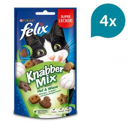 FELIX KnabberMix Hof & Wiese Katzensnack bunter Mix 4x60g