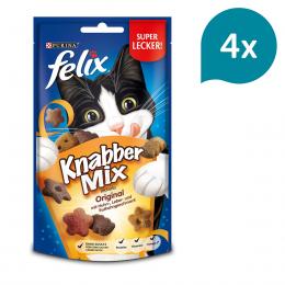 FELIX KnabberMix Original Katzensnack bunter Mix 4x60g