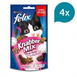 FELIX KnabberMix Picnic Party Katzensnack bunter Mix 4x60g