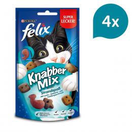 FELIX KnabberMix Strandspaß Katzensnack bunter Mix 4x60g