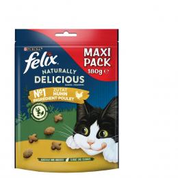 FELIX Naturally Delicious Katzensnack mit Huhn & Katzenminze 180g