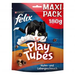 FELIX Play Tubes Katzensnack Huhn & Leber 180g 3+1 gratis