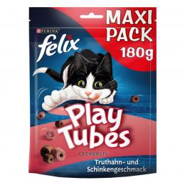 FELIX Play Tubes Katzensnack Truthahn & Schinken 180g 3+1 gratis