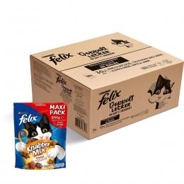 FELIX Sgwea in Gelee Gemischte Vielfalt Land 120x85g + FELIX Snack Huhn, Leber, Truthahn 200g gratis