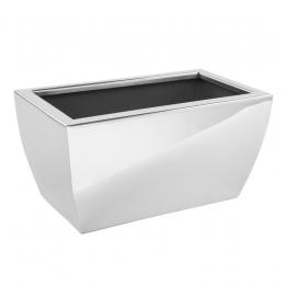 Fink CUBE Edelstahlvase - edelstahl - 14x26x13 cm