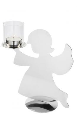 Fink HOLLYWORKER Kerzenhalter XL - Edelstahl - 25 x 13 x 30 cm