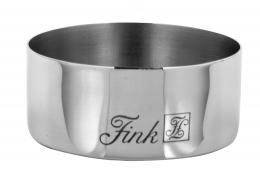 Fink Living Teelichthalter 2er-Set - Edelstahl - 2 Stück à ø 6,2 cm - Höhe 2,4 cm