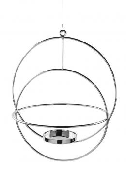 Fink LUA Stumpenhalter - vernickelt ohne Glasstulpen - 44 x 37 x 53,5 cm