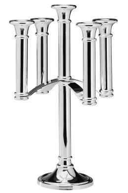 Fink SATURN Kerzenleuchter - 5-flammig - vernickelt - Höhe 47 x Breite 30 cm
