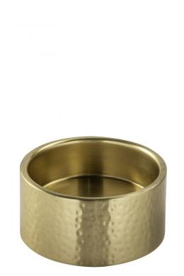 Fink SOBRIO Stumpenhalter - goldfarben - Ø 10 cm - Höhe 5 cm