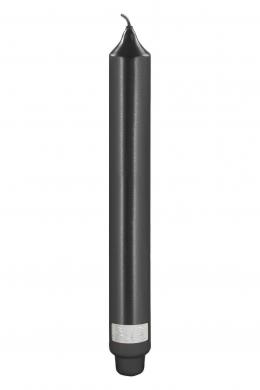 Fink Stabkerze getaucht metallic - schwarz - H 25, Ø 3 cm
