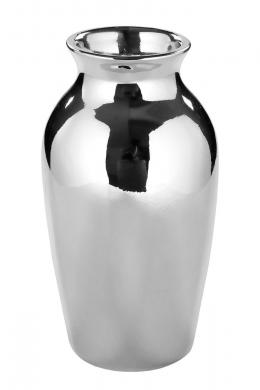 Fink ZOLA Vase - silberfarben - Ø 8 cm - Höhe 16 cm