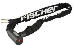 FISCHER Ketten-Fahrradschloss, L&auml;nge: 900 mm, schwarz