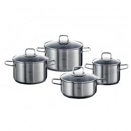 Fissler viseo 4-teiliges Topf-Set - edelstahl - 4-tlg. - Ø 1x24 + 2x20 + 1x16 cm