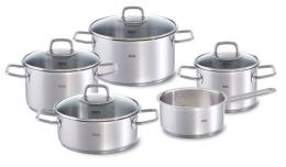 Fissler viseo 5-teiliges Topf-Set - edelstahl - 5-tlg. - Ø 2x20 + 2x16 cm 1x24 cm