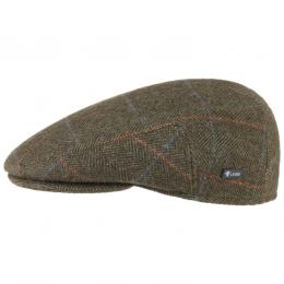 Flatcap mit Karomuster by Lipodo  , Gr. 61 cm, Fb. oliv