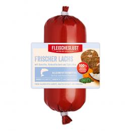 Fleischeslust | Frischer Lachs mit Karotte, Kokosflocken und Spirulina | Classic | 200 g