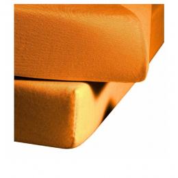 fleuresse Colours L Spannbettlaken aus Mako-Satin - gold - 200x200 cm