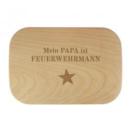 Frühstücksbrettchen für Papa Feuerwehrmann 28x19 cm