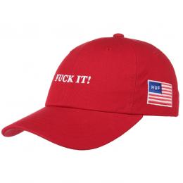 Fuck It Strapback Cap by HUF  , Gr. One Size, Fb. rot