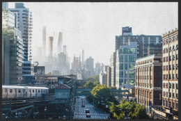 Fussmatte 10668 - 90 cm x 90 cm / Ohne Gummirand