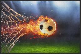 Fussmatte Fussball 10254 - 140 cm x 220 cm / Ohne Gummirand
